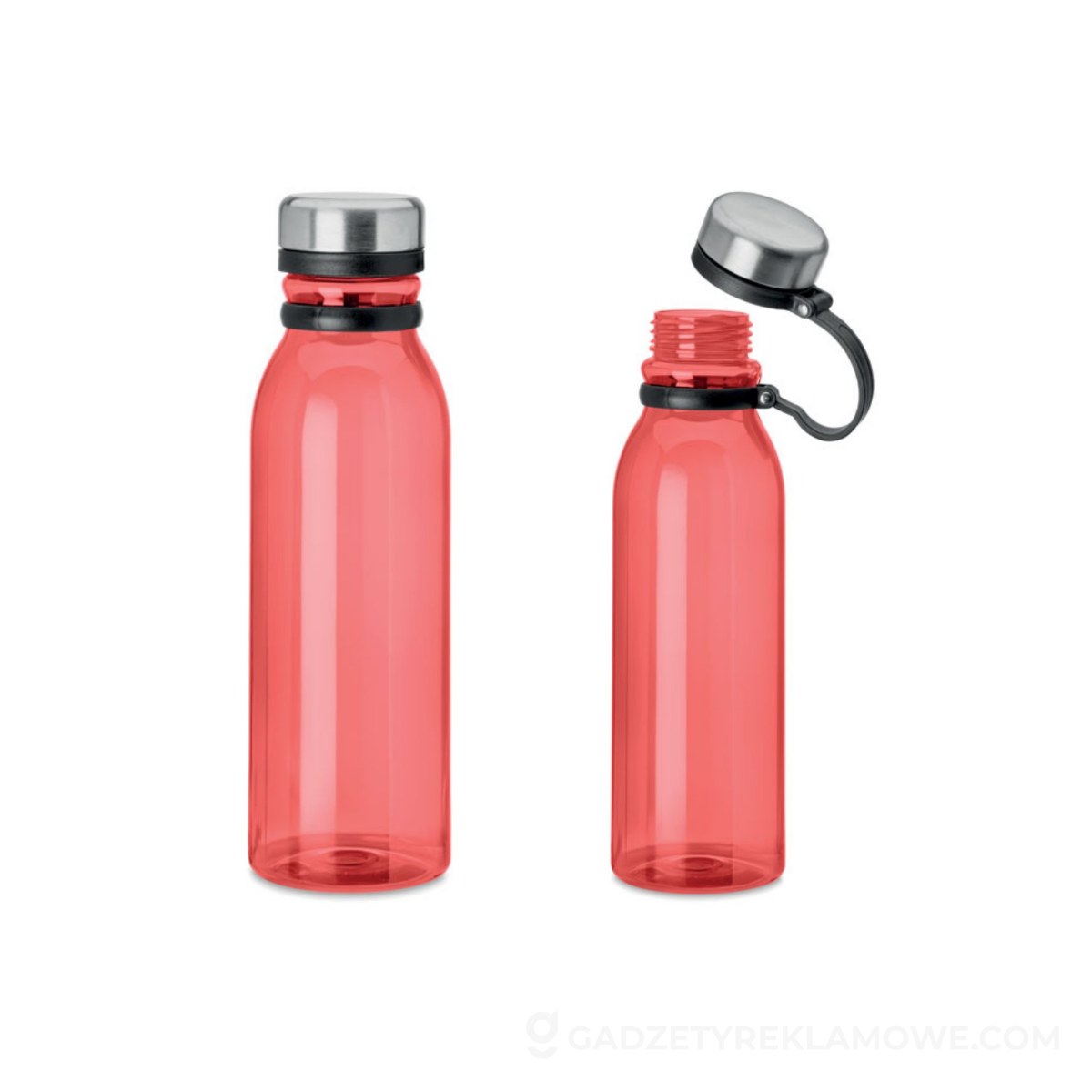 Butelka rPET 780 ml Iceland rPET - przezroczysta czerwona