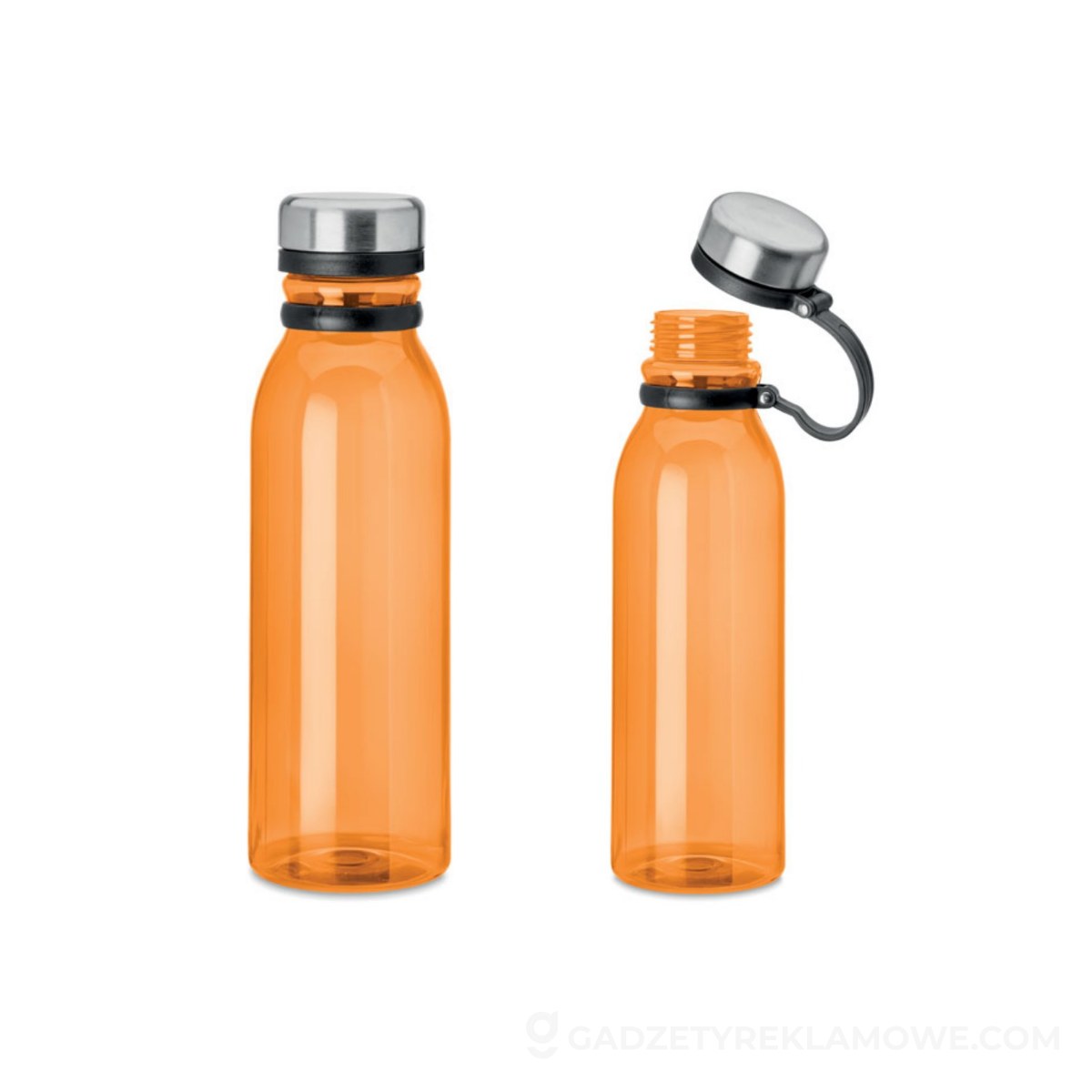 Butelka rPET 780 ml Iceland rPET - przezroczysta pomarańczowa