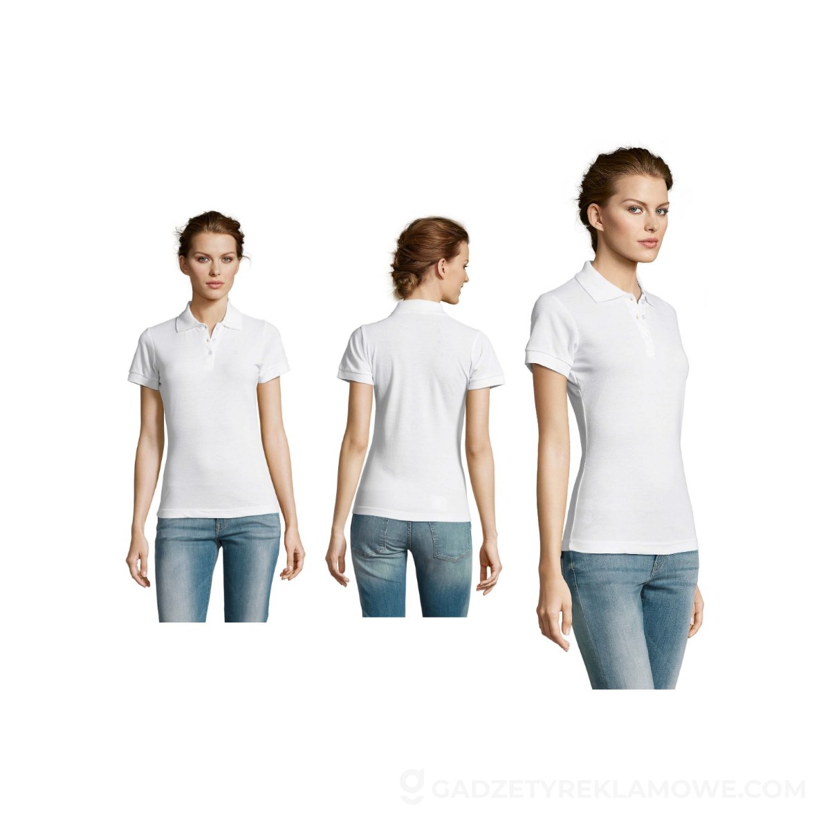 PRIME Damskie POLO 200g PRIME WOMEN - Biała - L