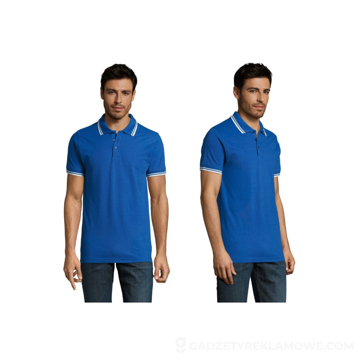 S00577-RW-XXL-wariantu-watermark PASADENA męskie polo 200g PASADENA MEN - Królewski Niebieski/biały - XXL