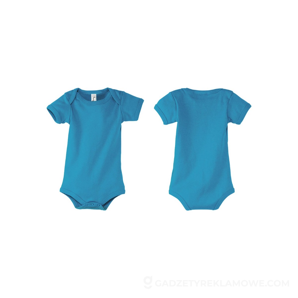 S00583-AQ-S-wariantu-watermark BAMBINO Dziecięce body 180g BAMBINO - Aqua - S