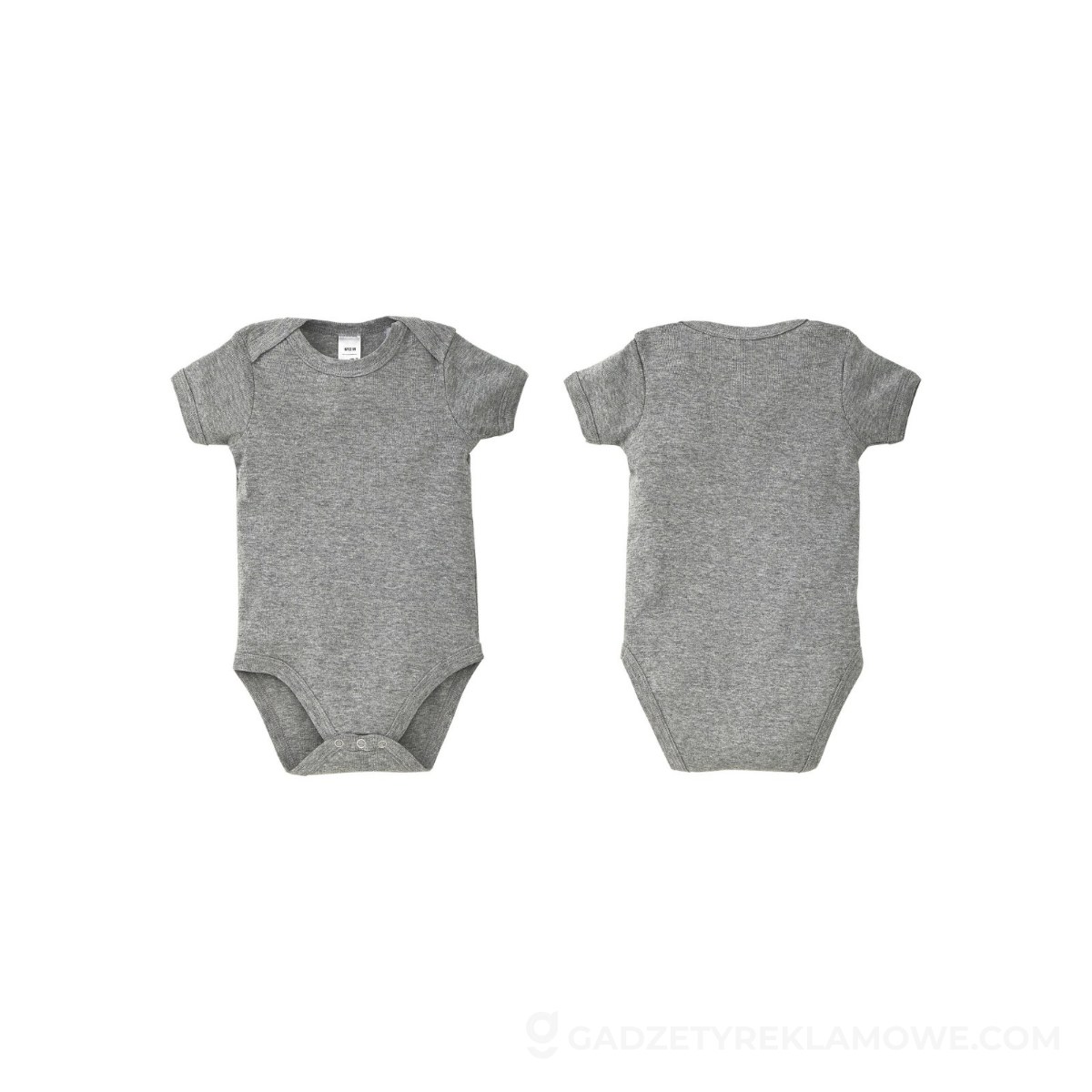 BAMBINO Dziecięce body 180g BAMBINO - Szary Melanż - S