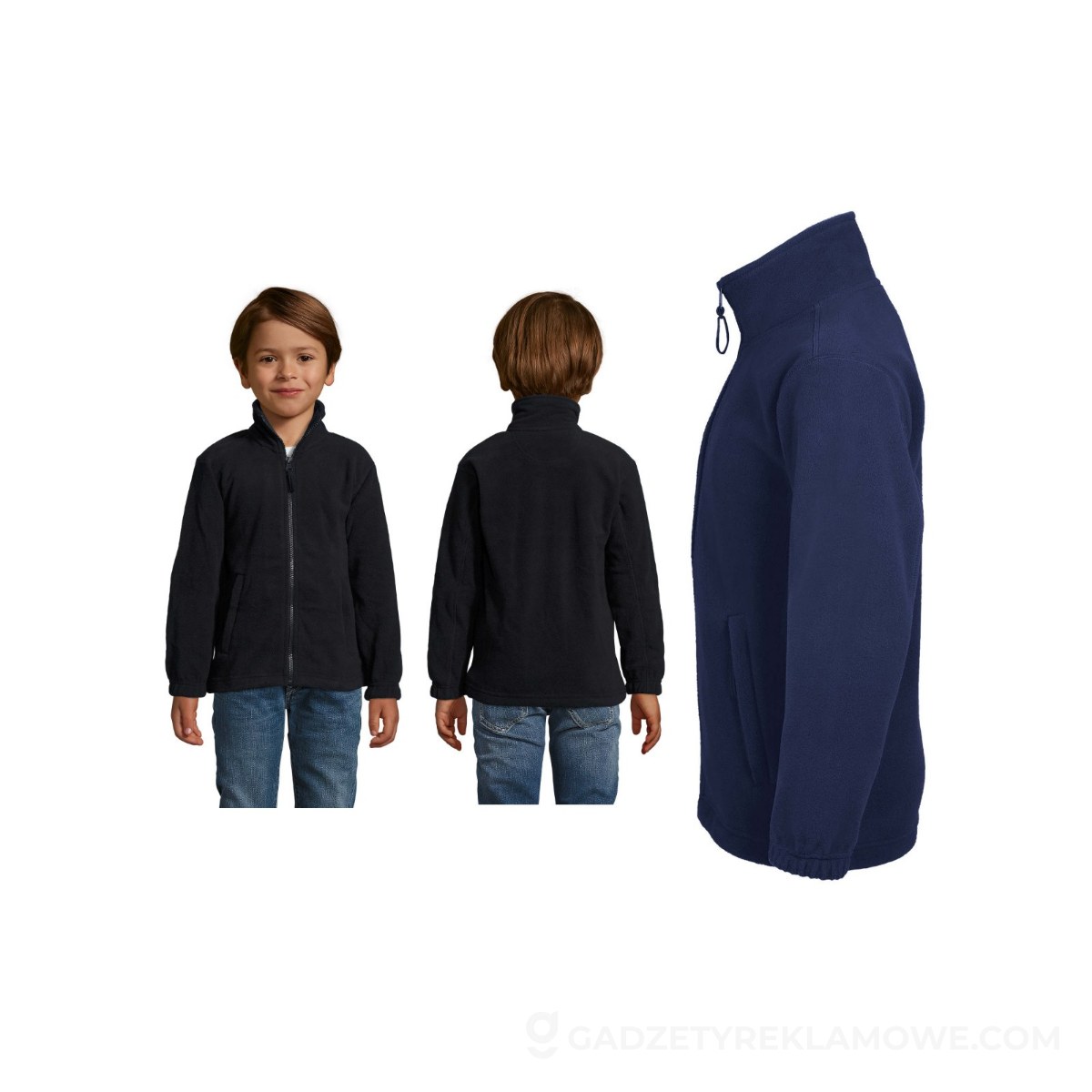 NORTH Dziecięcy polar 300g NORTH KIDS - Granatowy - 5XL