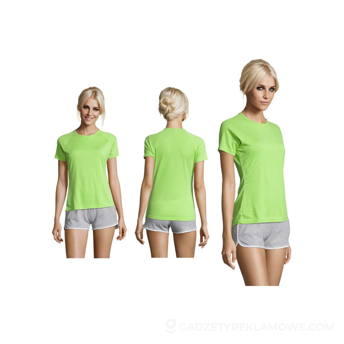 SPORTY Damski T-Shirt 140g SPORTY WOMEN - Apple Green - S