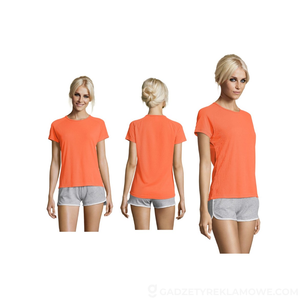 S01159-NO-XXL-wariantu-watermark SPORTY Damski T-Shirt 140g SPORTY WOMEN - Neonowa Pomarańczowa - XXL
