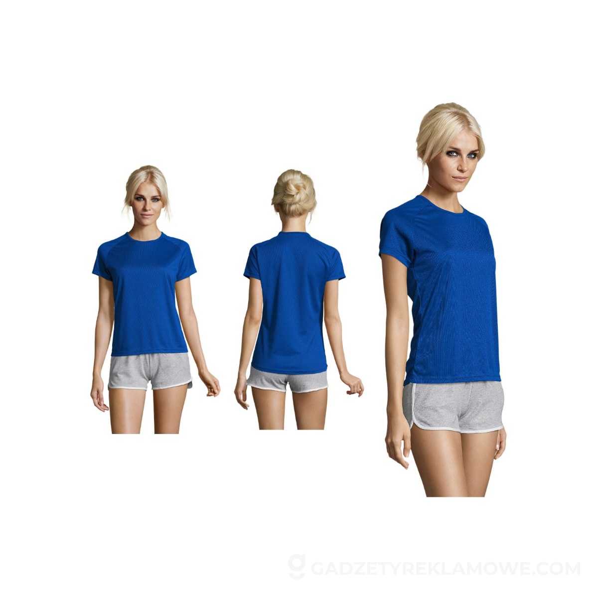 SPORTY Damski T-Shirt 140g SPORTY WOMEN - Niebieski - M