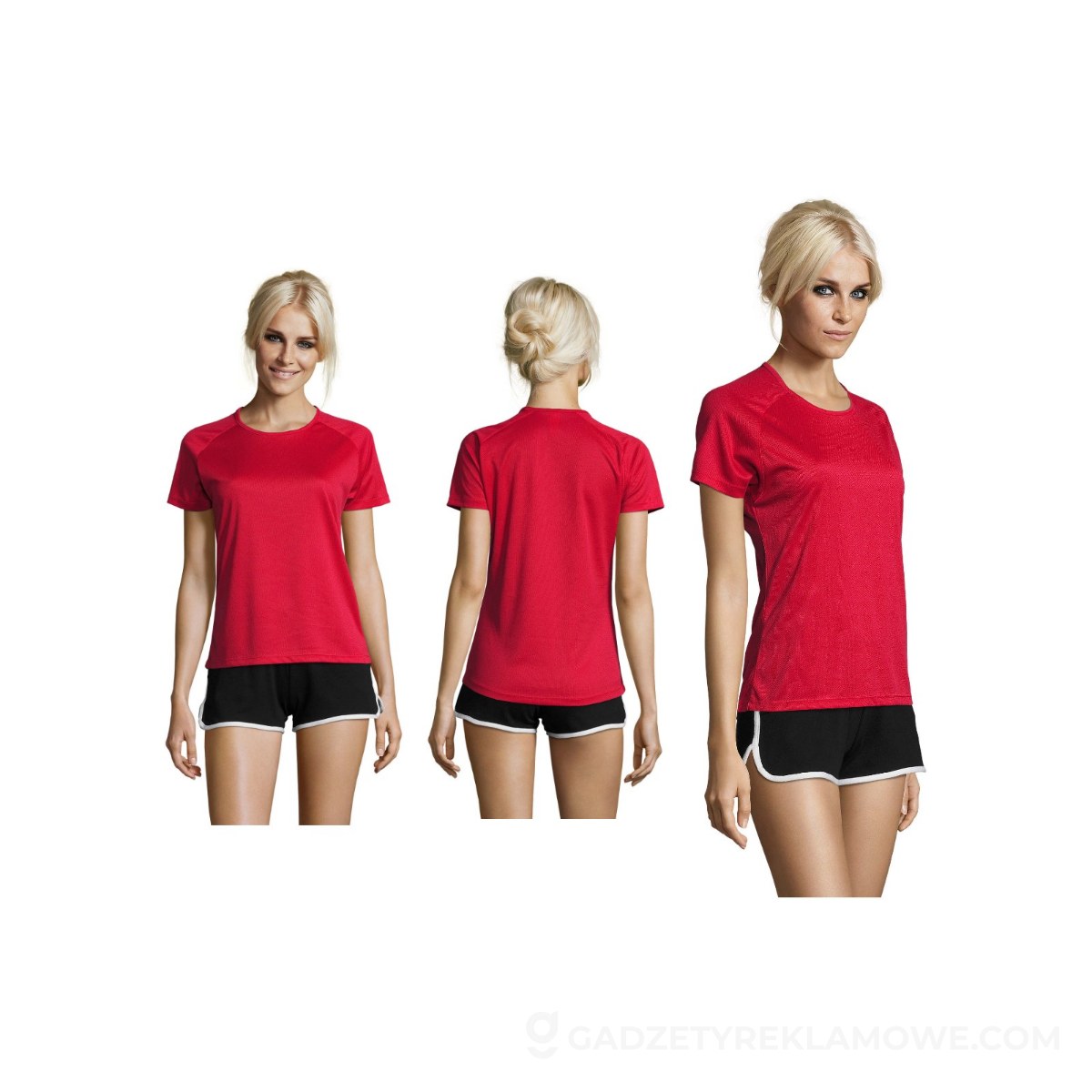 SPORTY Damski T-Shirt 140g SPORTY WOMEN - Czerwony - M