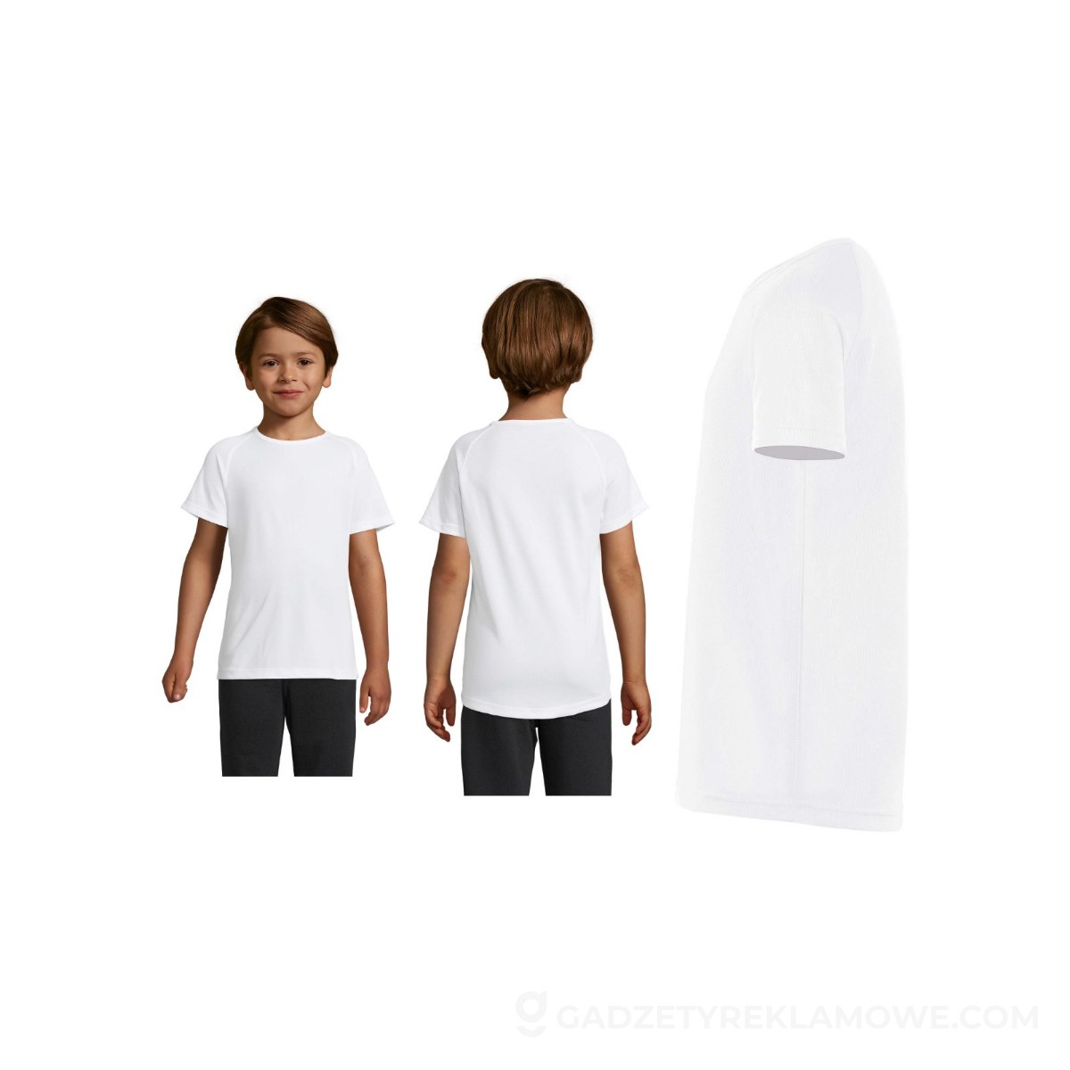 SPORTY Dziecięcy T-Shirt SPORTY KIDS - Biały - 3XL