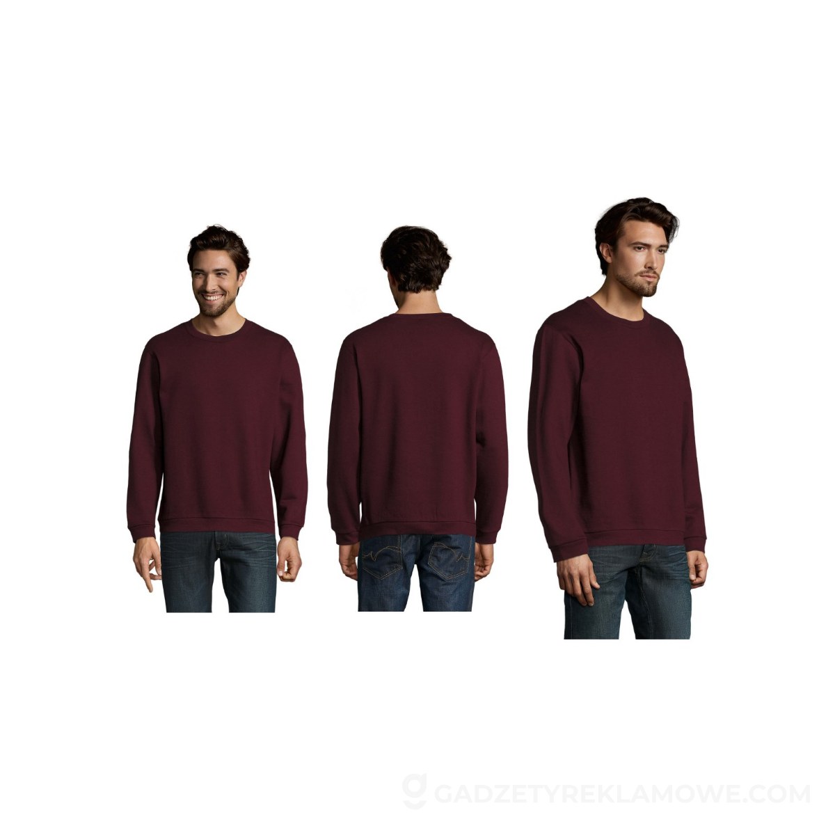 SPIDER Męska bluza 260g SPIDER - Oxblood - M