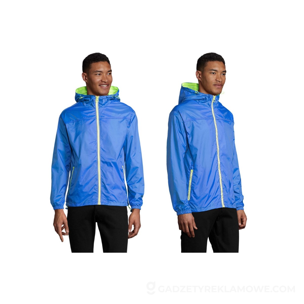 SKATE LINED WINDBREAKER SKATE - Royal/Neon Yellow - 3XL