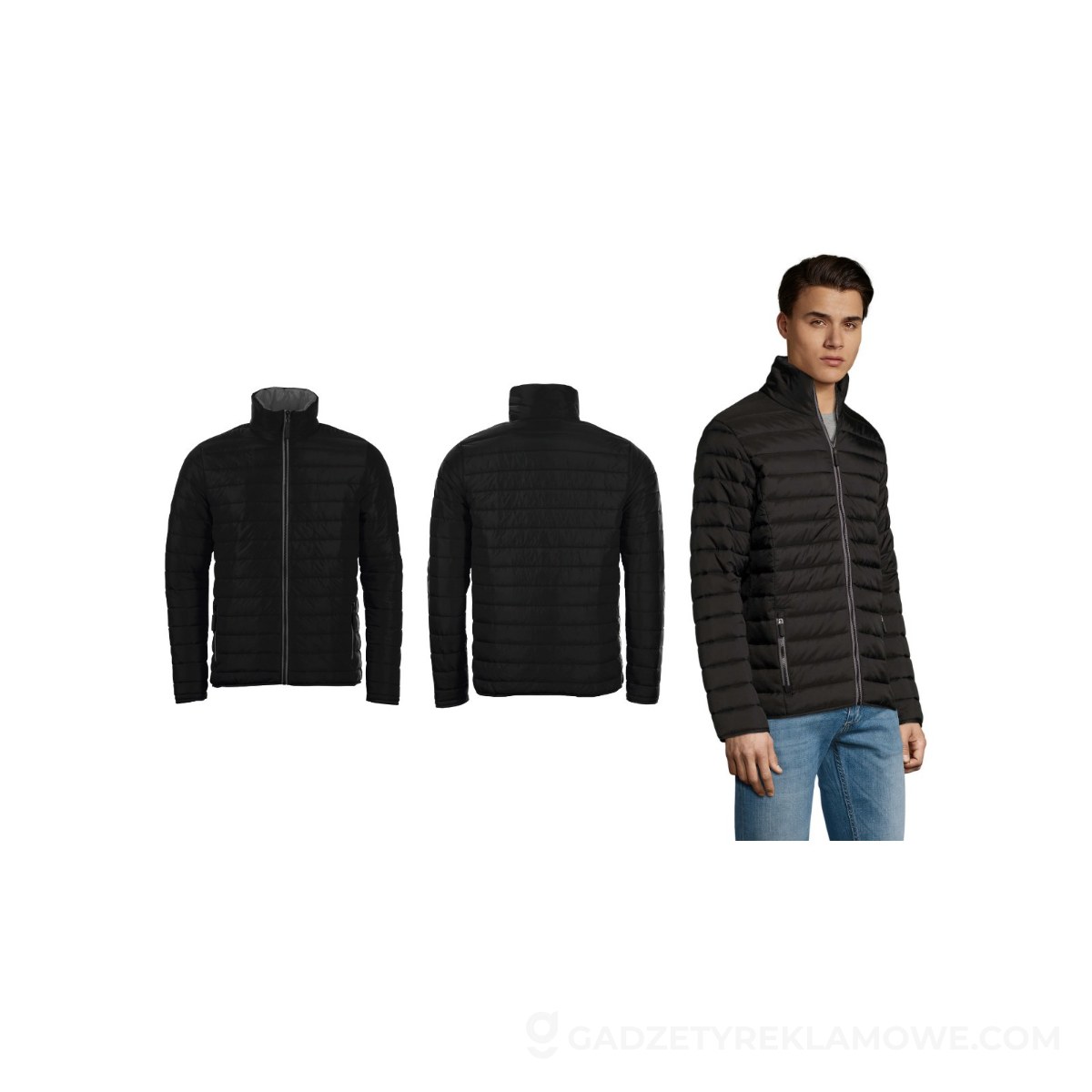 RIDE Męska kurtka 180g RIDE MEN - Czarna - XXL