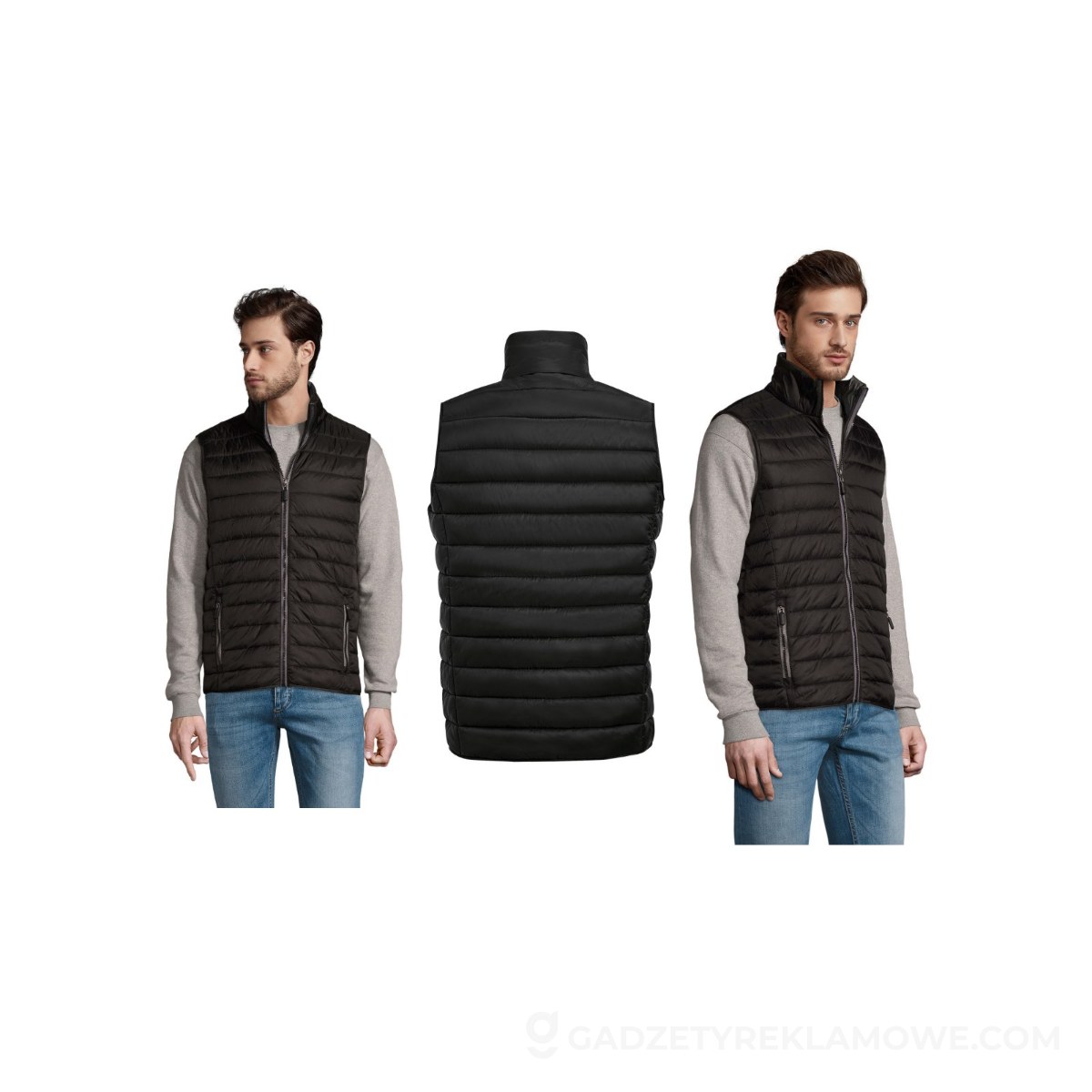 WAVE MEN Bezrękawnik WAVE MEN - Czarny - 3XL