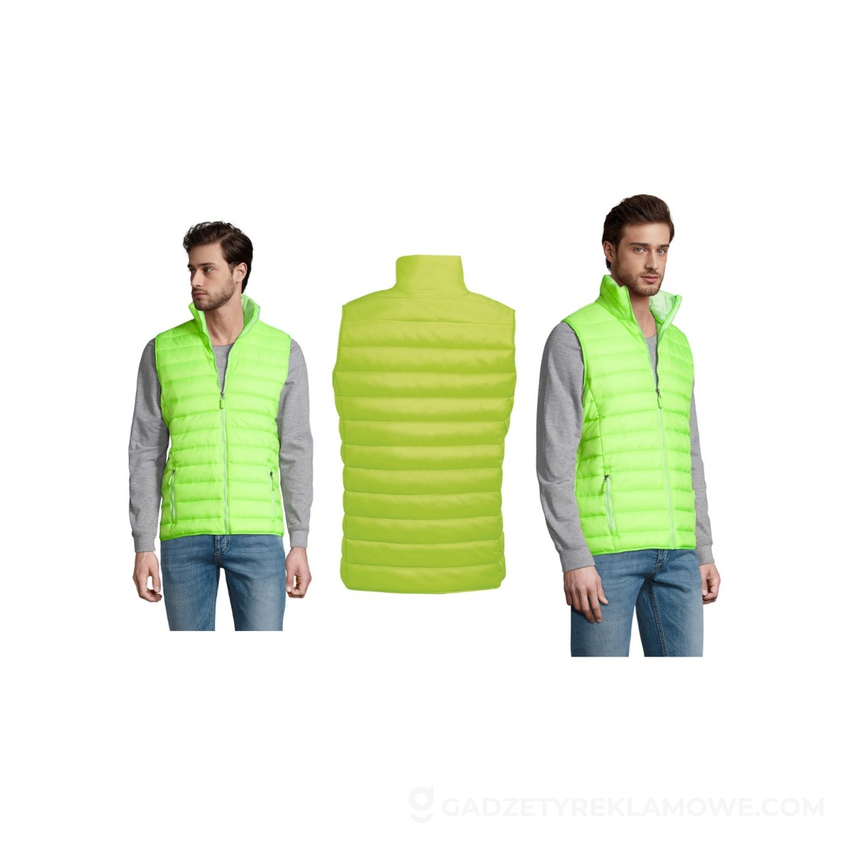 WAVE MEN Bezrękawnik WAVE MEN - Neon Lime - S