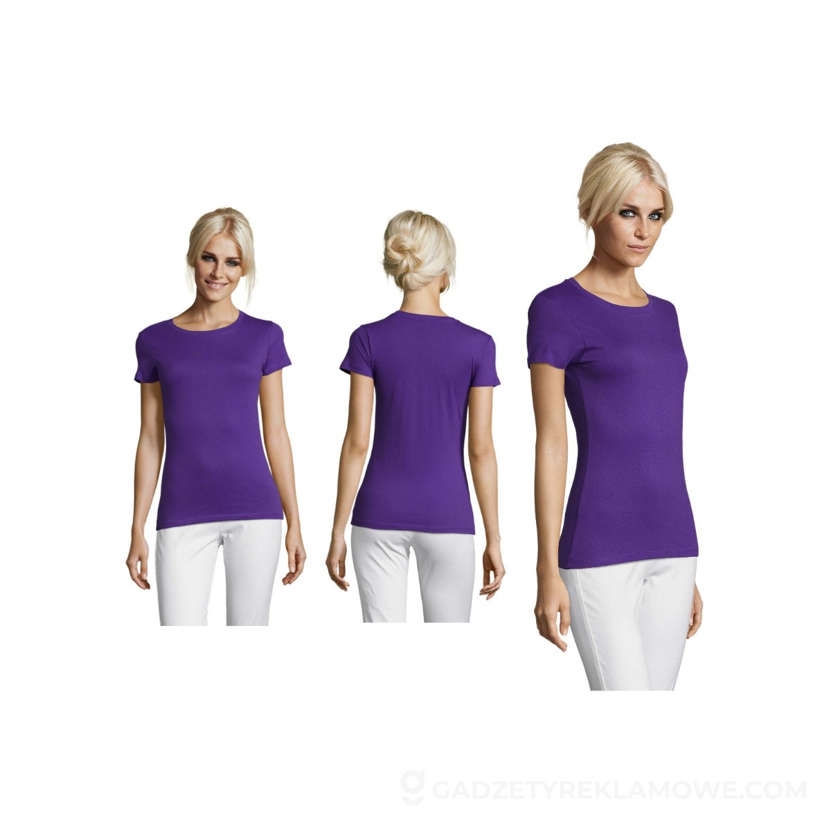REGENT Damski T-Shirt 150g REGENT WOMEN - Dark Purple - XXL