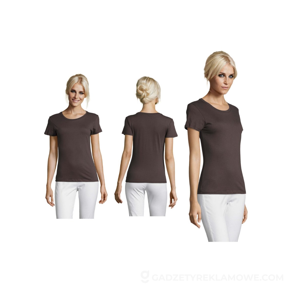 REGENT Damski T-Shirt 150g REGENT WOMEN - Ciemnoszary - M