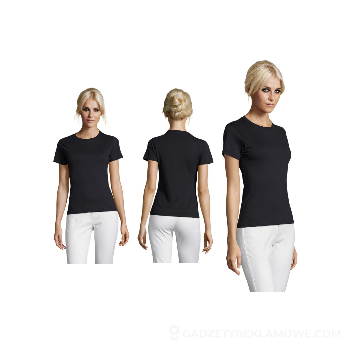 REGENT Damski T-Shirt 150g REGENT WOMEN - Granatowa - 3XL