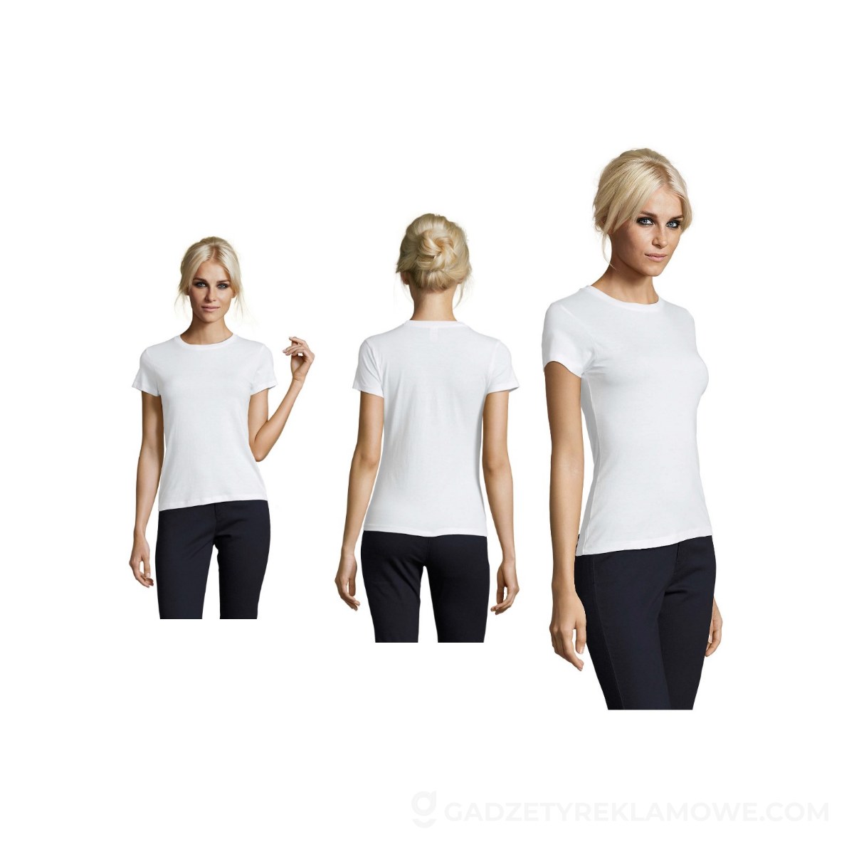 S01825-WH-XXL-wariantu-watermark REGENT Damski T-Shirt 150g REGENT WOMEN - Biała - XXL