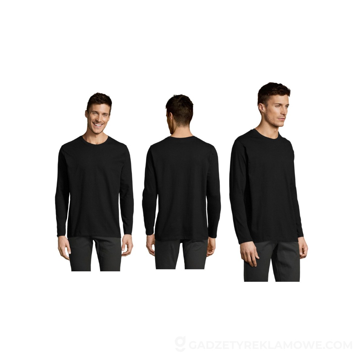 IMPERIAL LSL MEN t-shirt 190g IMPERIAL LSL MEN - Deep Black - 4XL