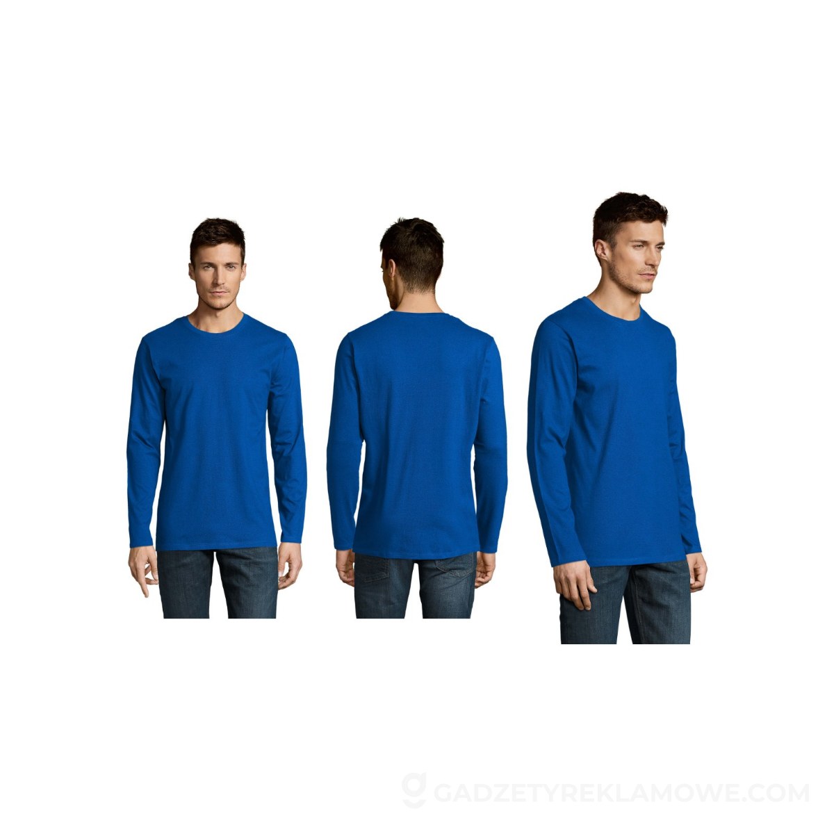 IMPERIAL LSL MEN t-shirt 190g IMPERIAL LSL MEN - Niebieski - L