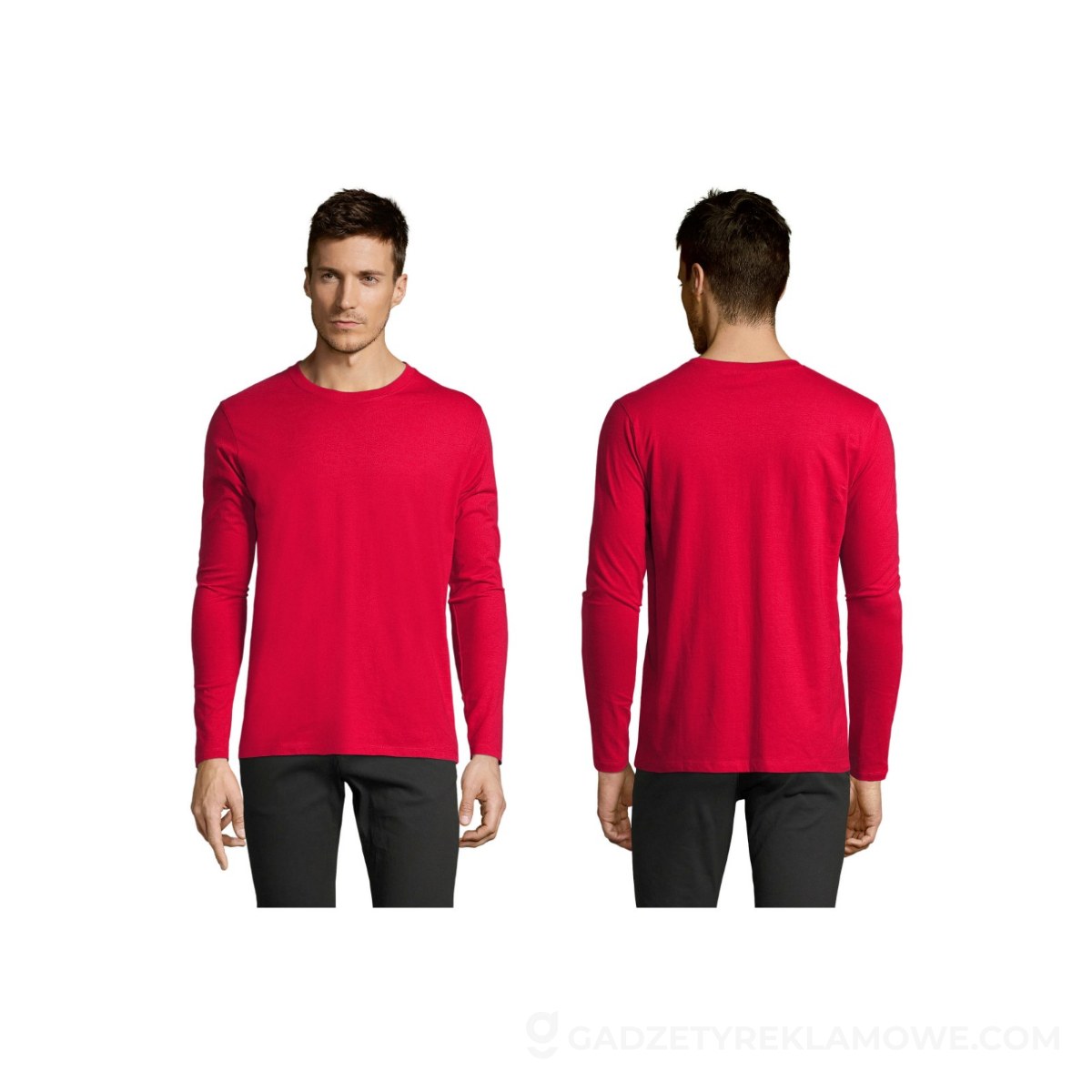 IMPERIAL LSL MEN t-shirt 190g IMPERIAL LSL MEN - Czerwony - 4XL