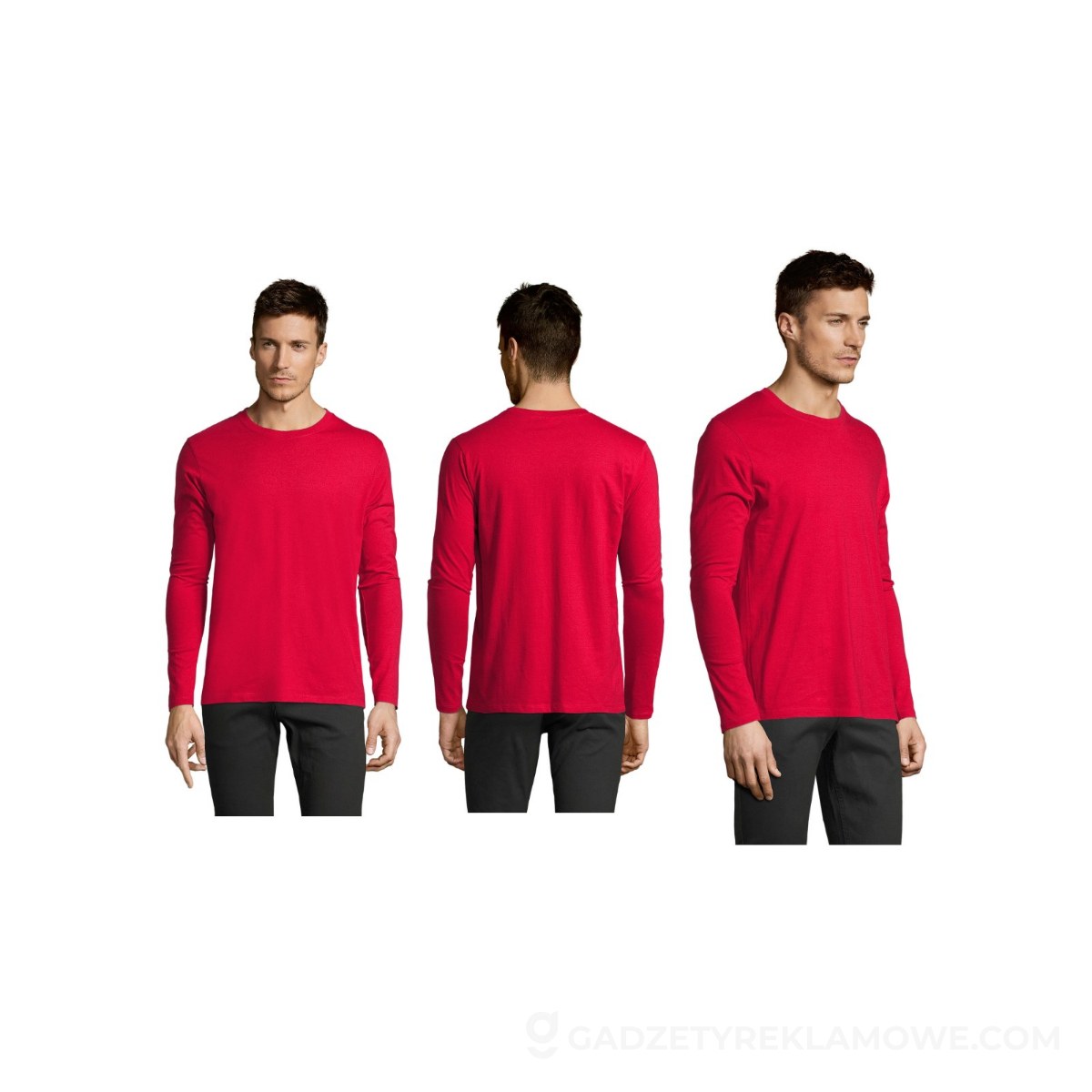 IMPERIAL LSL MEN t-shirt 190g IMPERIAL LSL MEN - Czerwony - XL