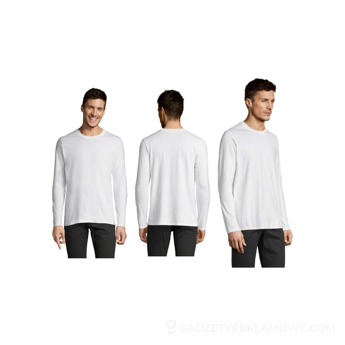 IMPERIAL LSL MEN t-shirt 190g IMPERIAL LSL MEN - Biały - XXL
