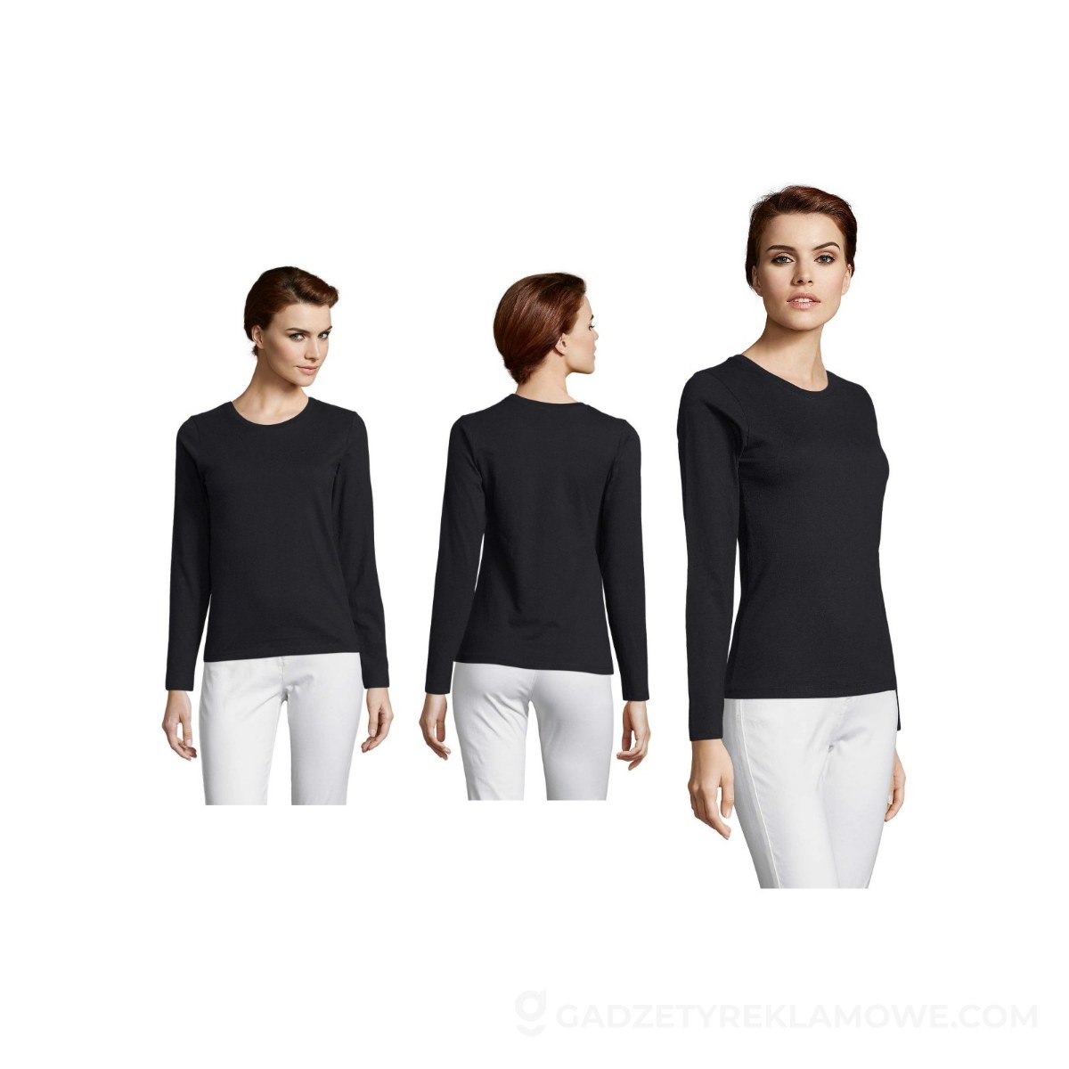 IMPERIAL damska bluzka 190 IMPERIAL LSL WOMEN - Deep Black - L