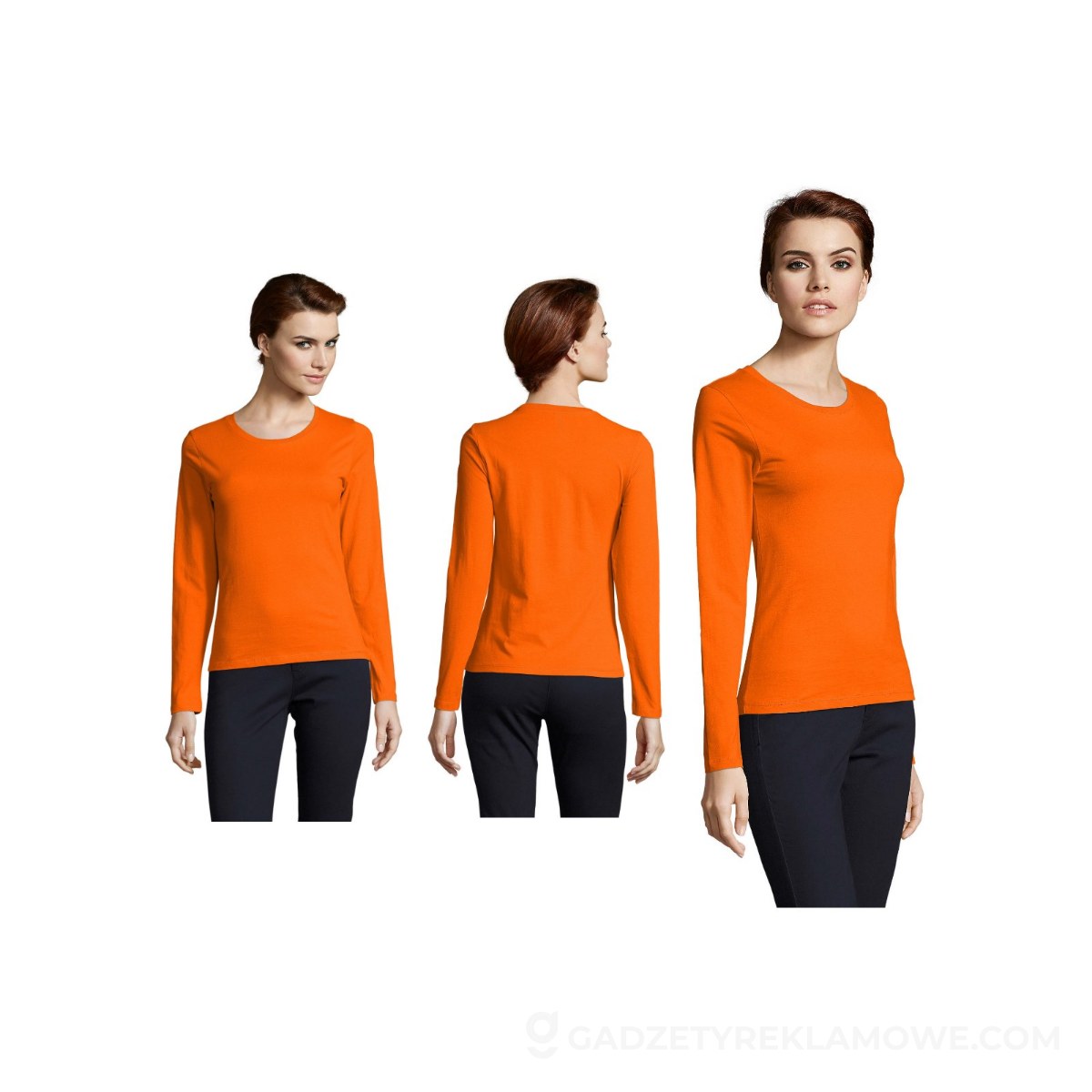 IMPERIAL damska bluzka 190 IMPERIAL LSL WOMEN - Pomarańczowa - S