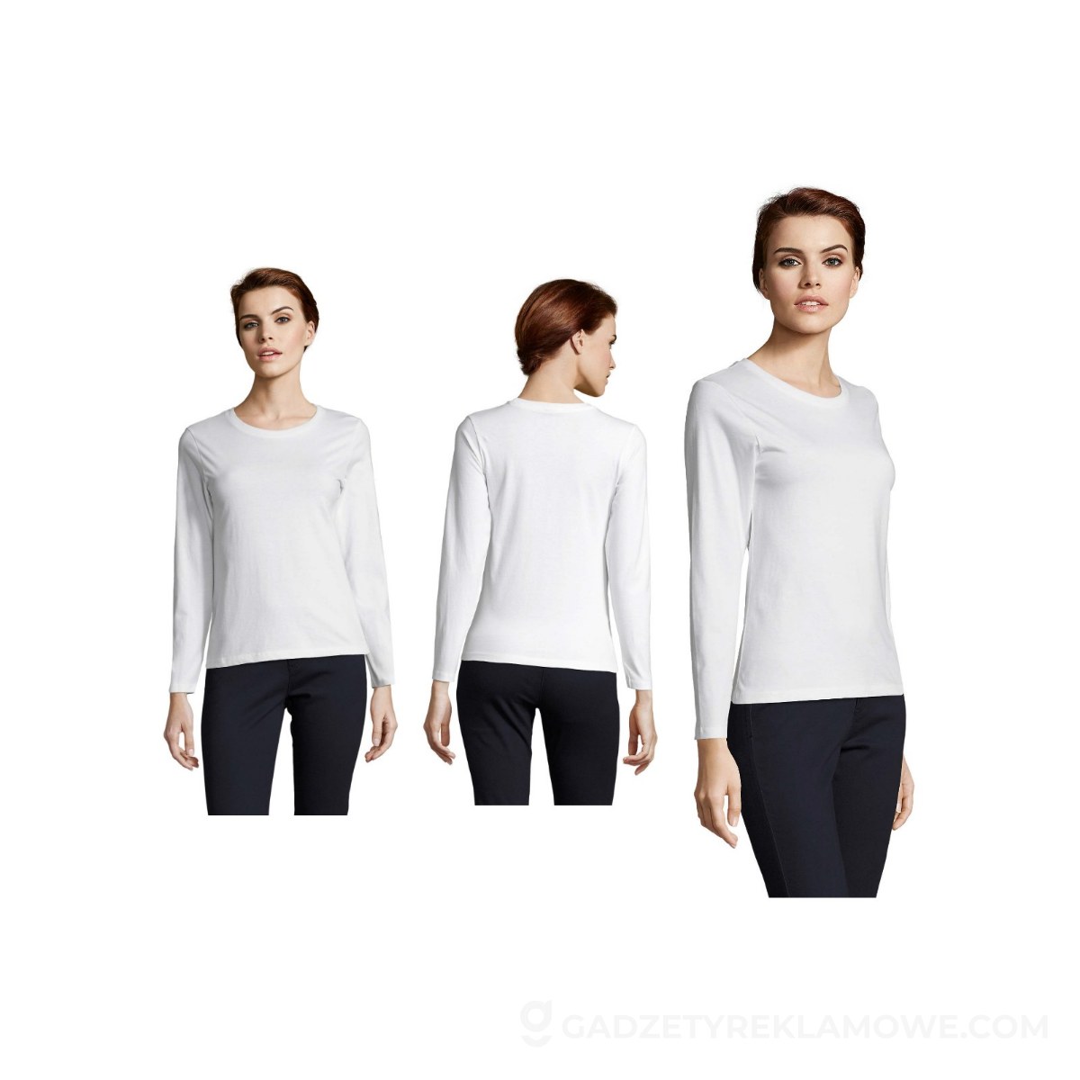 IMPERIAL damska bluzka 190 IMPERIAL LSL WOMEN - Biała - XXL