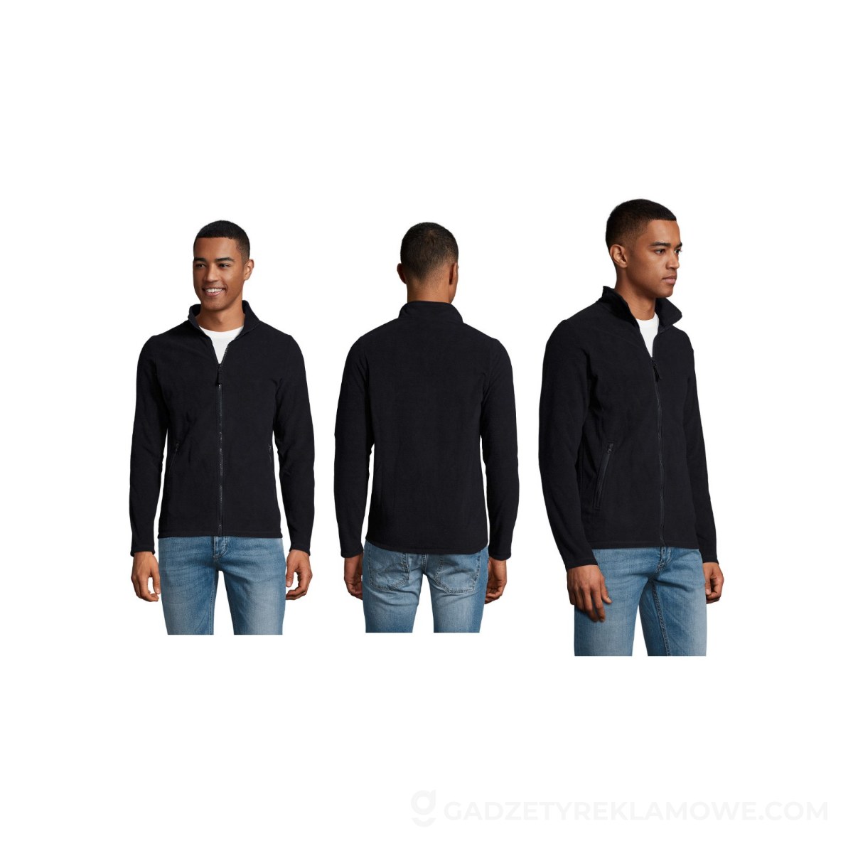 NORMAN Męski polar 220g NORMAN MEN - Granatowy - M