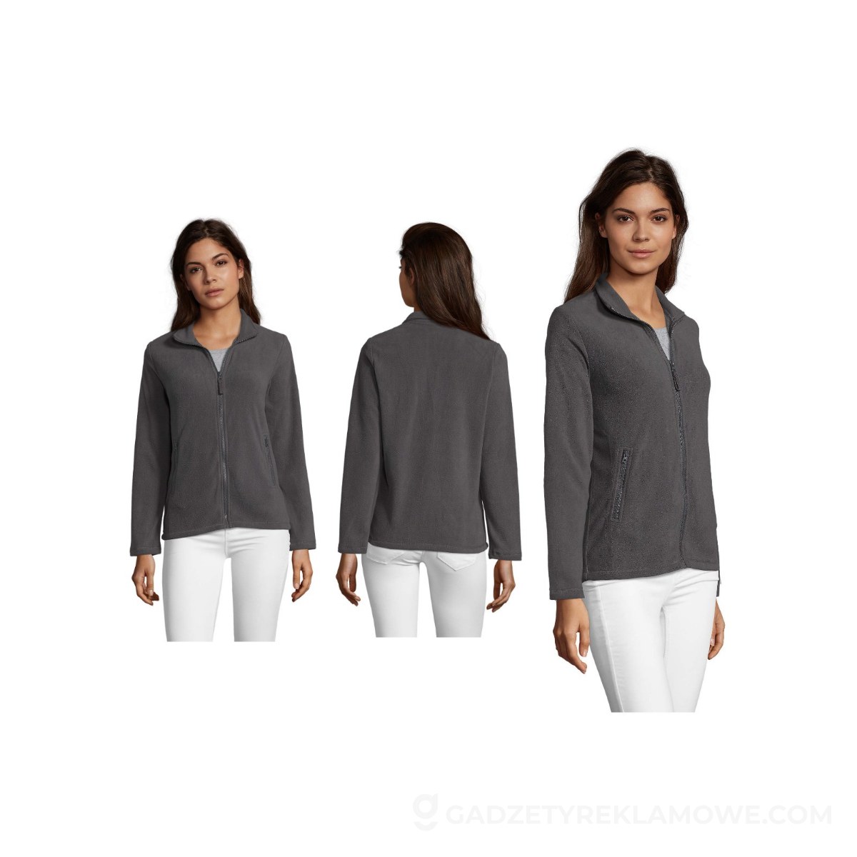 NORMAN DAMSKA POLAR 220 NORMAN WOMEN - Szarość Węgla Drzewnego - 3XL
