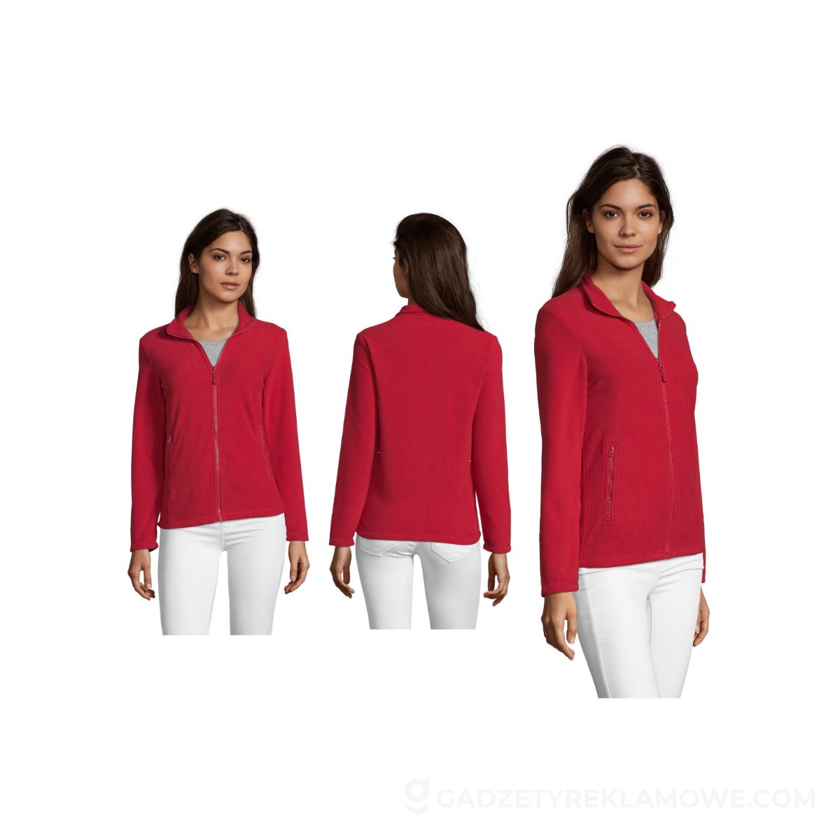NORMAN DAMSKA POLAR 220 NORMAN WOMEN - Czerwona - XXL