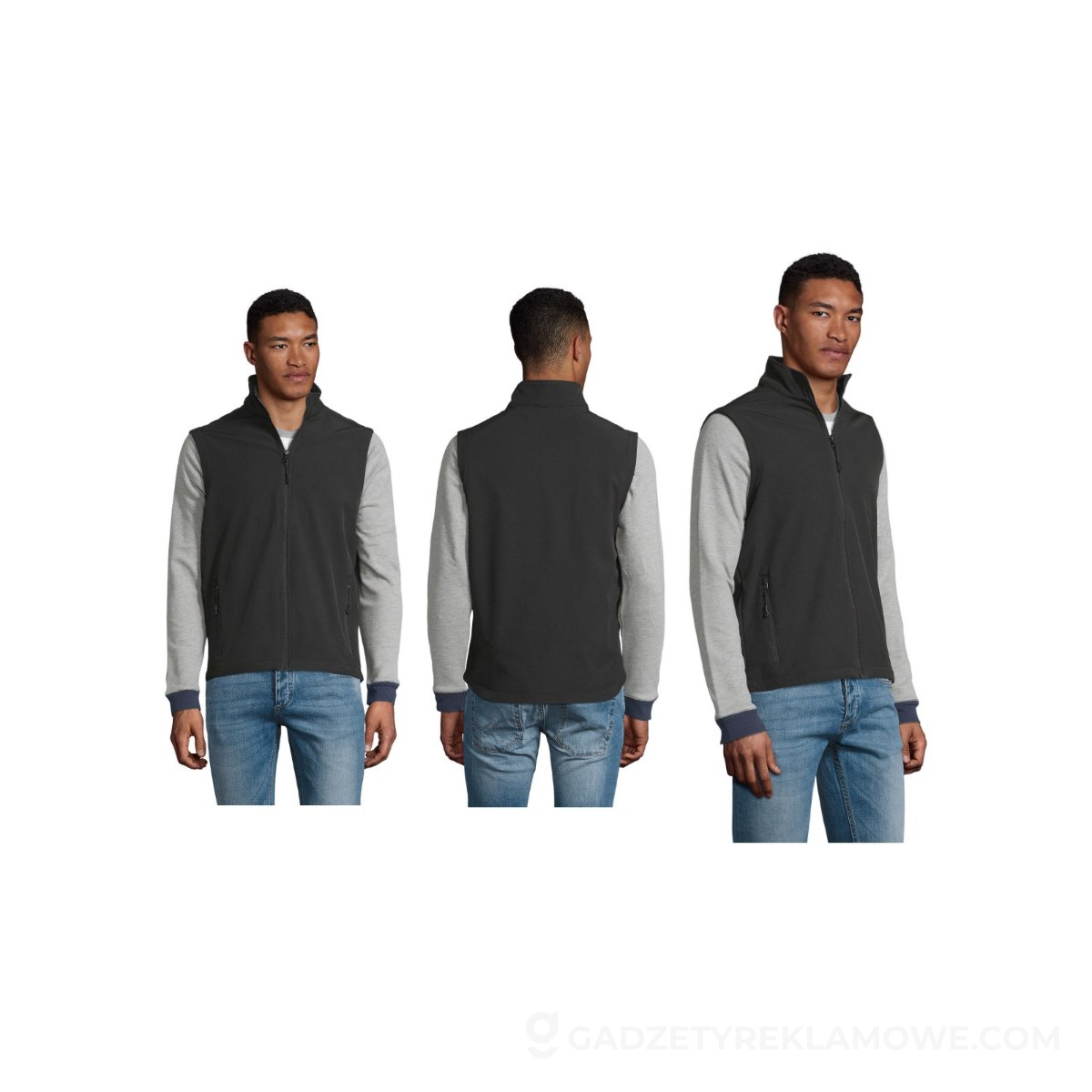 S02887-BK-4XL-wariantu-watermark RACE BW MEN SOFTSHELL RACE BW MEN - Czarny - 4XL
