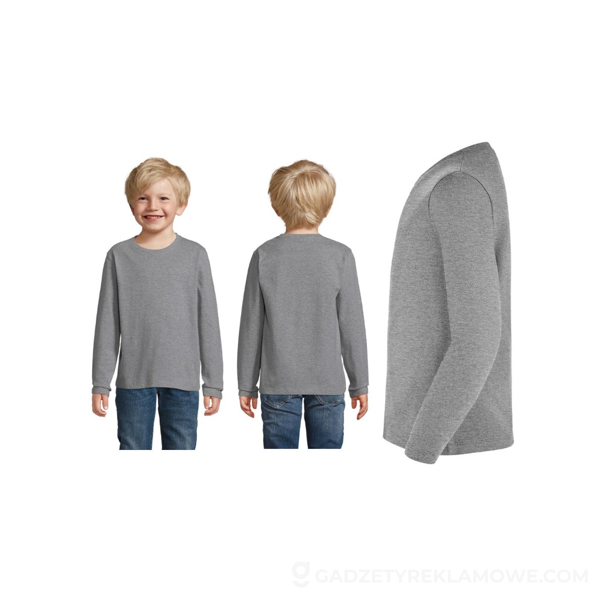 IMPERIAL dziecięca bluzka IMPERIAL LSL KIDS - Szary Melanż - XL