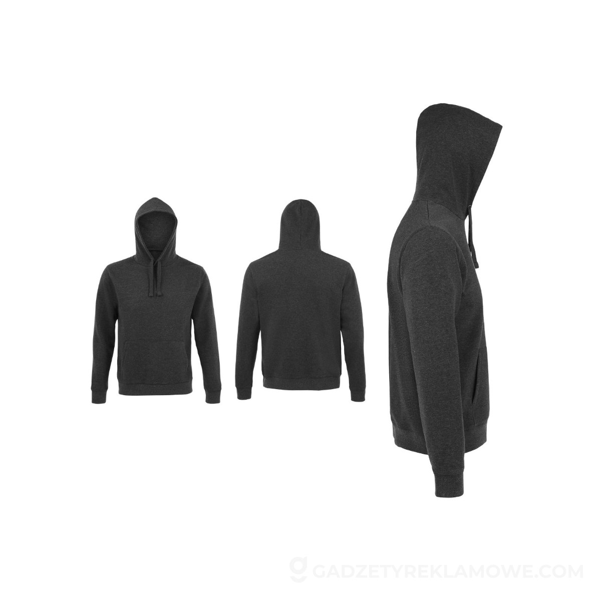 SPENCER męska bluza 280g SPENCER - Charcoal Melange - XS