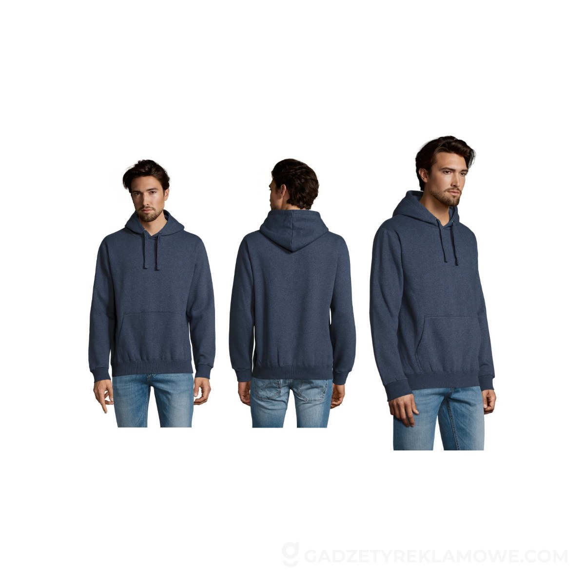 SPENCER męska bluza 280g SPENCER - Melanżowy Denim - XS