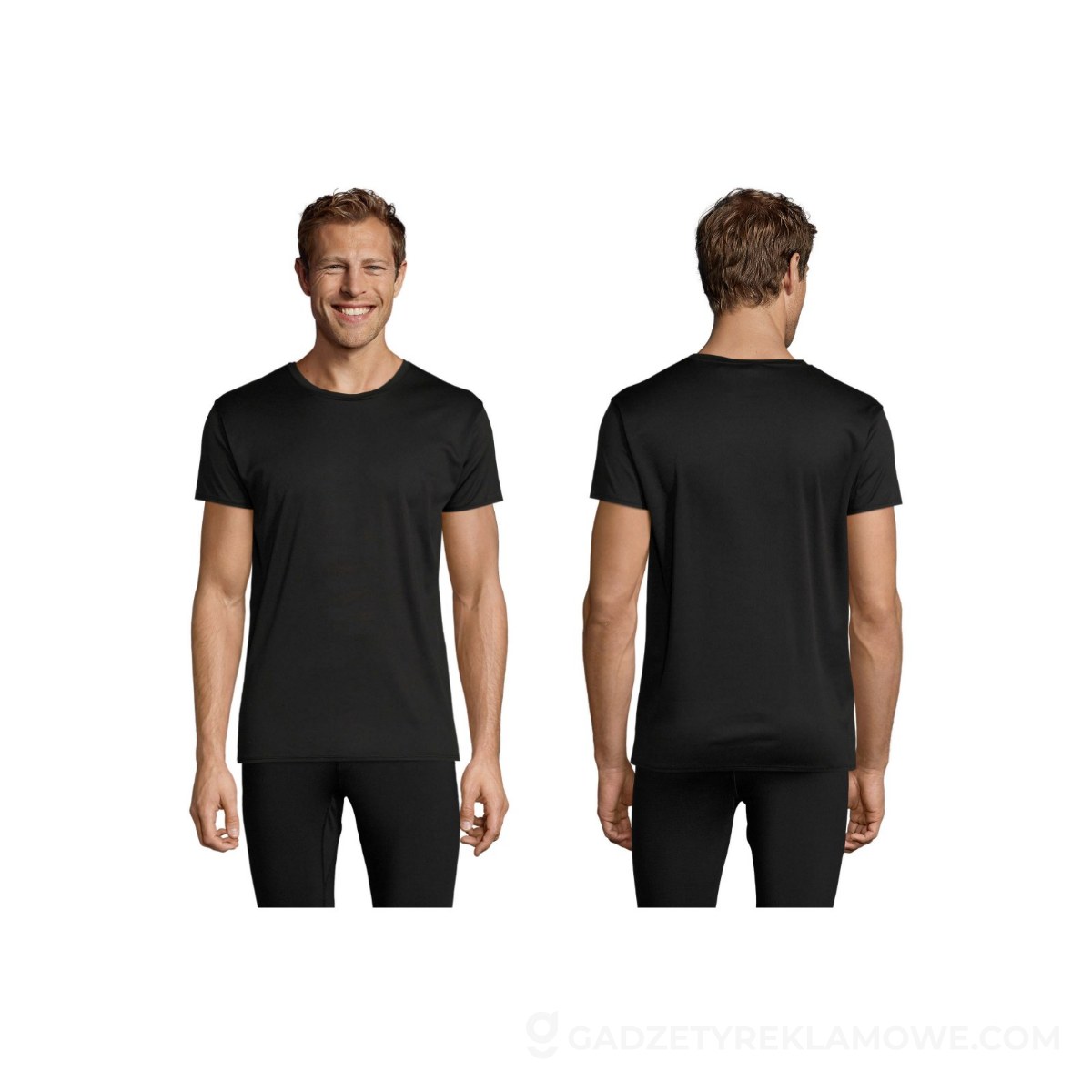 SPRINT UNI T-SHIRT 130g SPRINT - Czarny - XXS