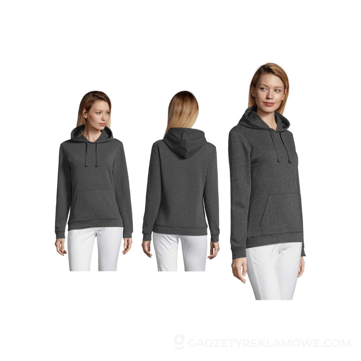 SPENCER damska bluza 280g SPENCER WOMEN - Charcoal Melange - XS