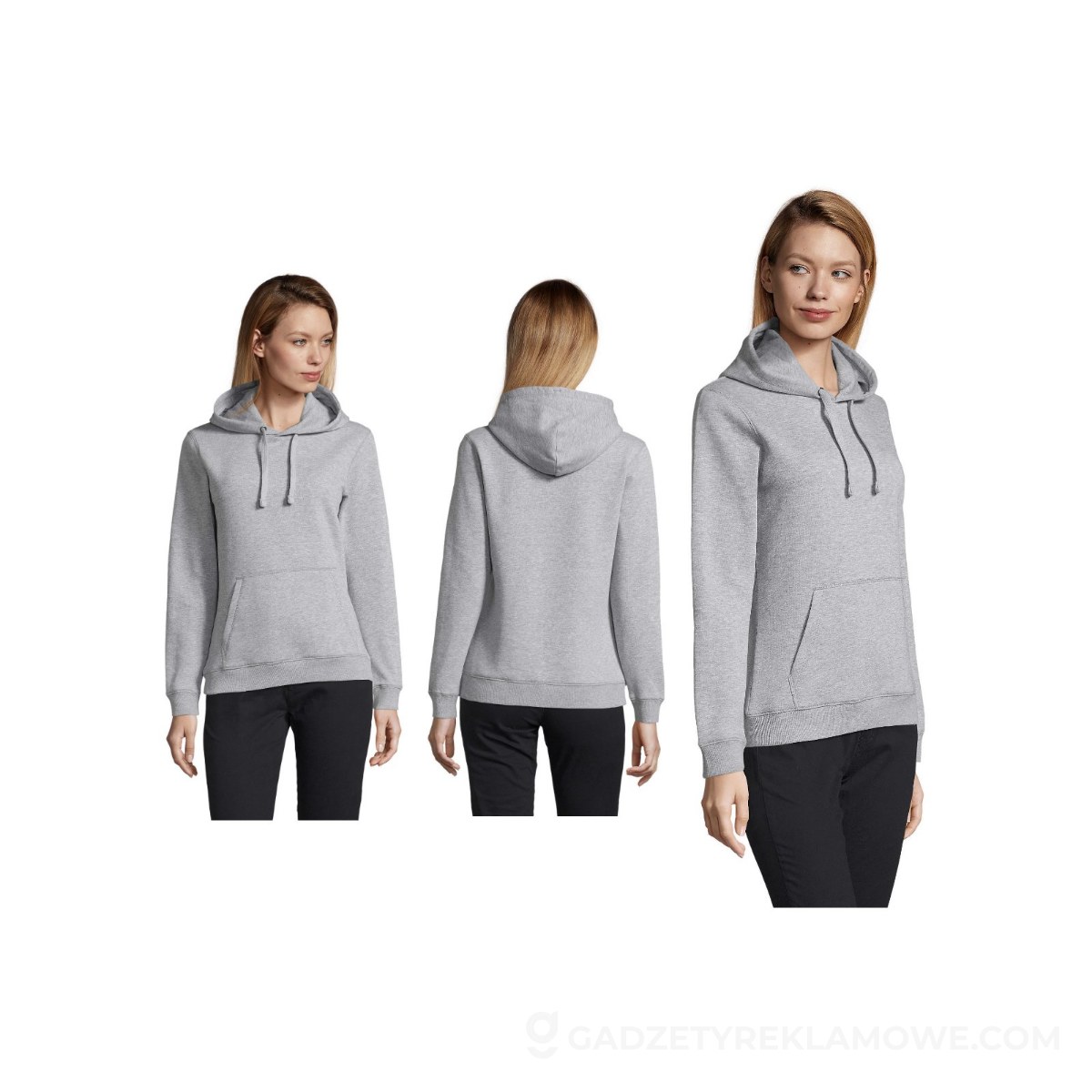 SPENCER damska bluza 280g SPENCER WOMEN - Szary Melanż 2 - M