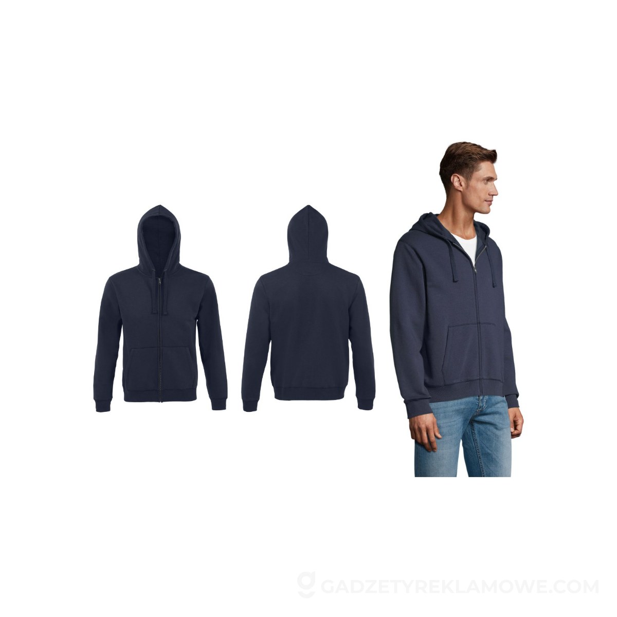 SPIKE HOOD Męskie 280gr SPIKE MEN - French Navy - M