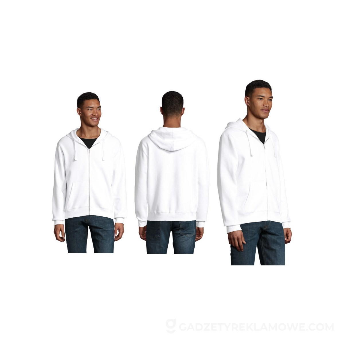 S03105-WH-XL-wariantu-watermark SPIKE HOOD Męskie 280gr SPIKE MEN - Biały - XL