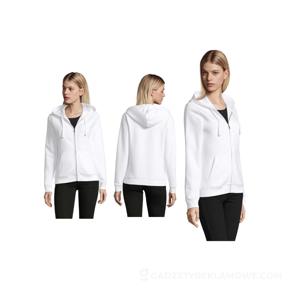 S03106-WH-XXL-wariantu-watermark SPIKE HOOD Damskie 280gr SPIKE WOMEN - Biała - XXL