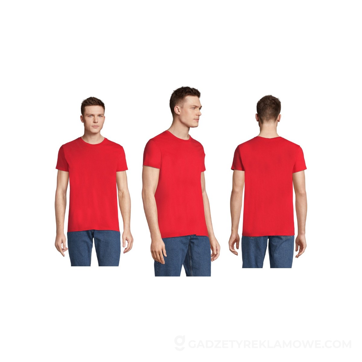 S03565-BT-M-wariantu-watermark Koszulka męska PIONEER 175g PIONEER MEN - Bright Rojo - M