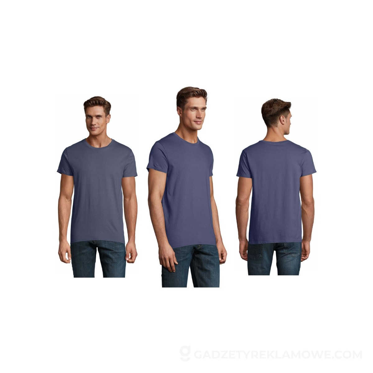 S03565-DM-XS-wariantu-watermark Koszulka męska PIONEER 175g PIONEER MEN - Denim - XS