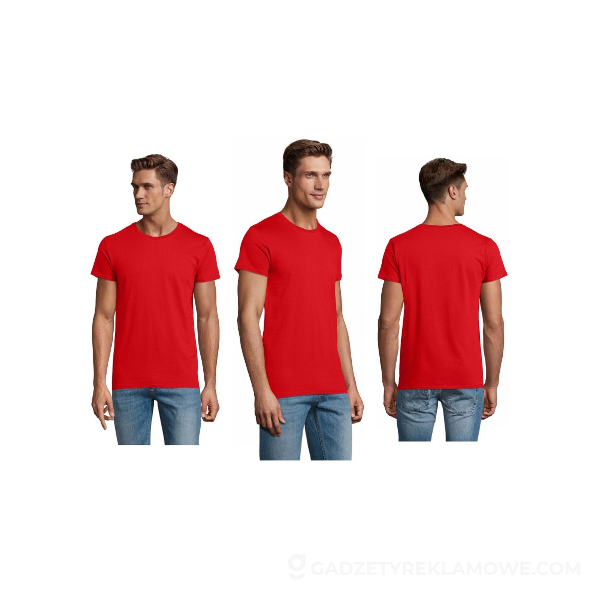 S03565-RD-XXL-wariantu-watermark Koszulka męska PIONEER 175g PIONEER MEN - Czerwona - XXL