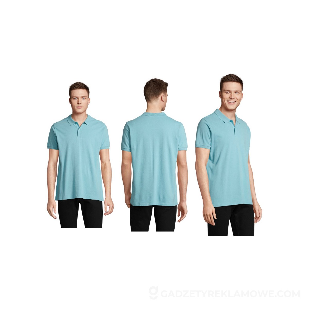 PLANET MEN polo 170g PLANET MEN - Pool Blue - 3XL