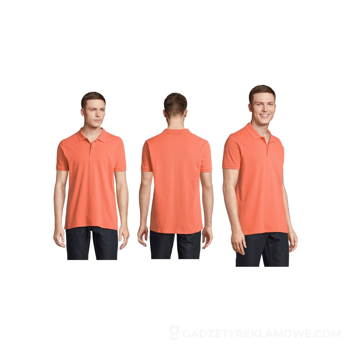 PLANET MEN polo 170g PLANET MEN - Pop Orange - S