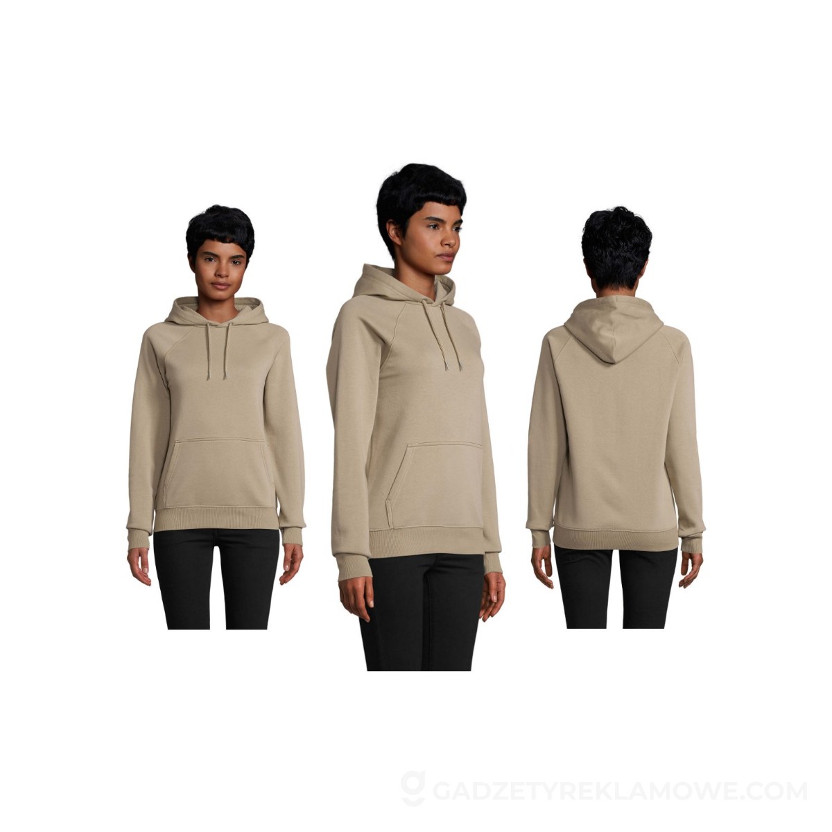 STELLAR Bluza z kapturem STELLAR - Khaki - XS