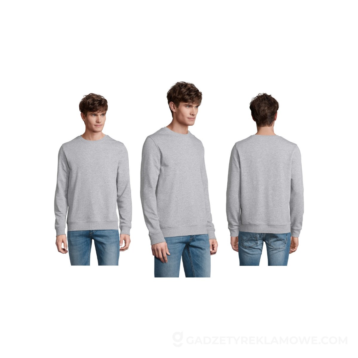 KOMET SWEATER 280g COMET - Szary Melanż 2 - L