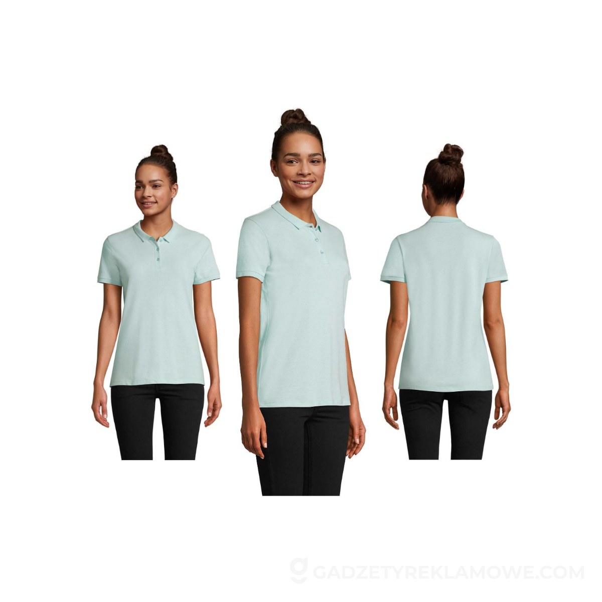 PLANET WOMEN polo 170g PLANET WOMEN - Arctic Blue - XS